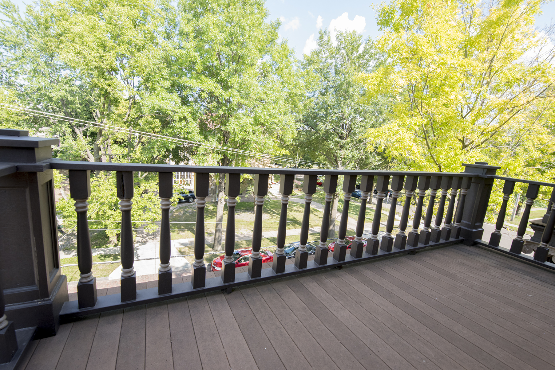 Your own spacious front balcony!