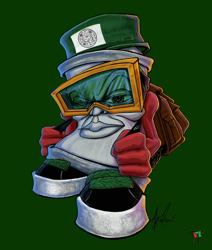 007 Spraycan - Green Laces