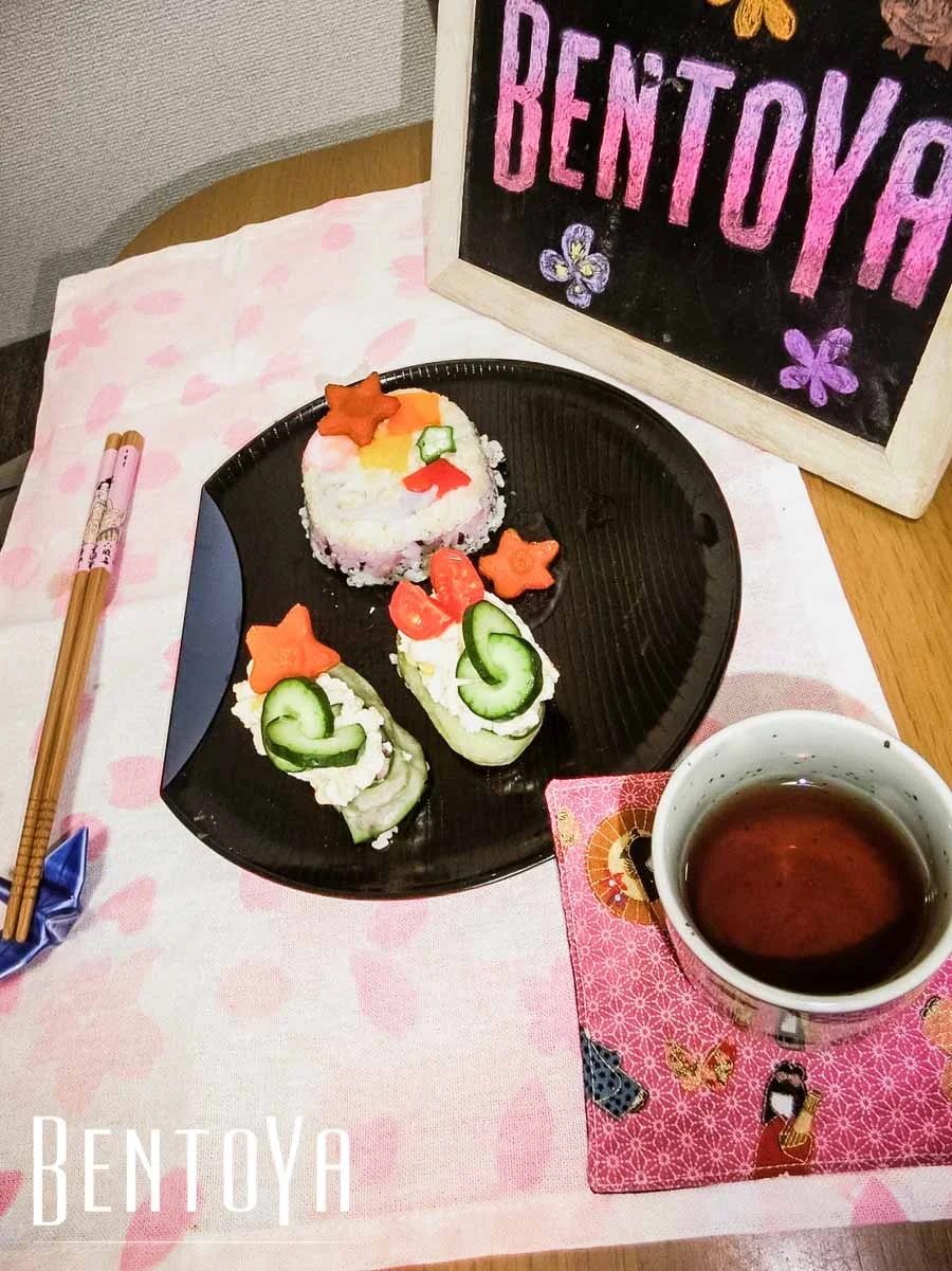 Vegan Cake and Roll Sushi and Tempura.jpg