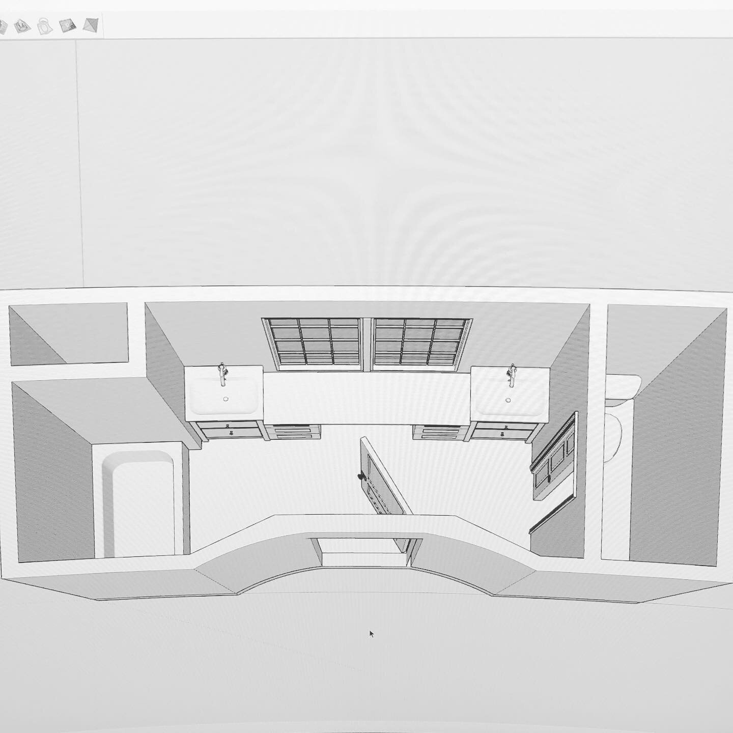 Talking through our new guest bath floorplan in stories today! We use @sketchup_official for all of our construction documents and 3D modeling. Excited to see this space come together!!
.
.
.
#monarchhomesindy #beforeandafter #transformation #reno #r