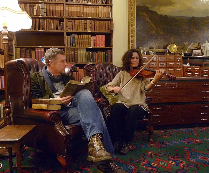Tony Whitehead and Emma Welton performing at the Devon and Exeter Institution in 2015