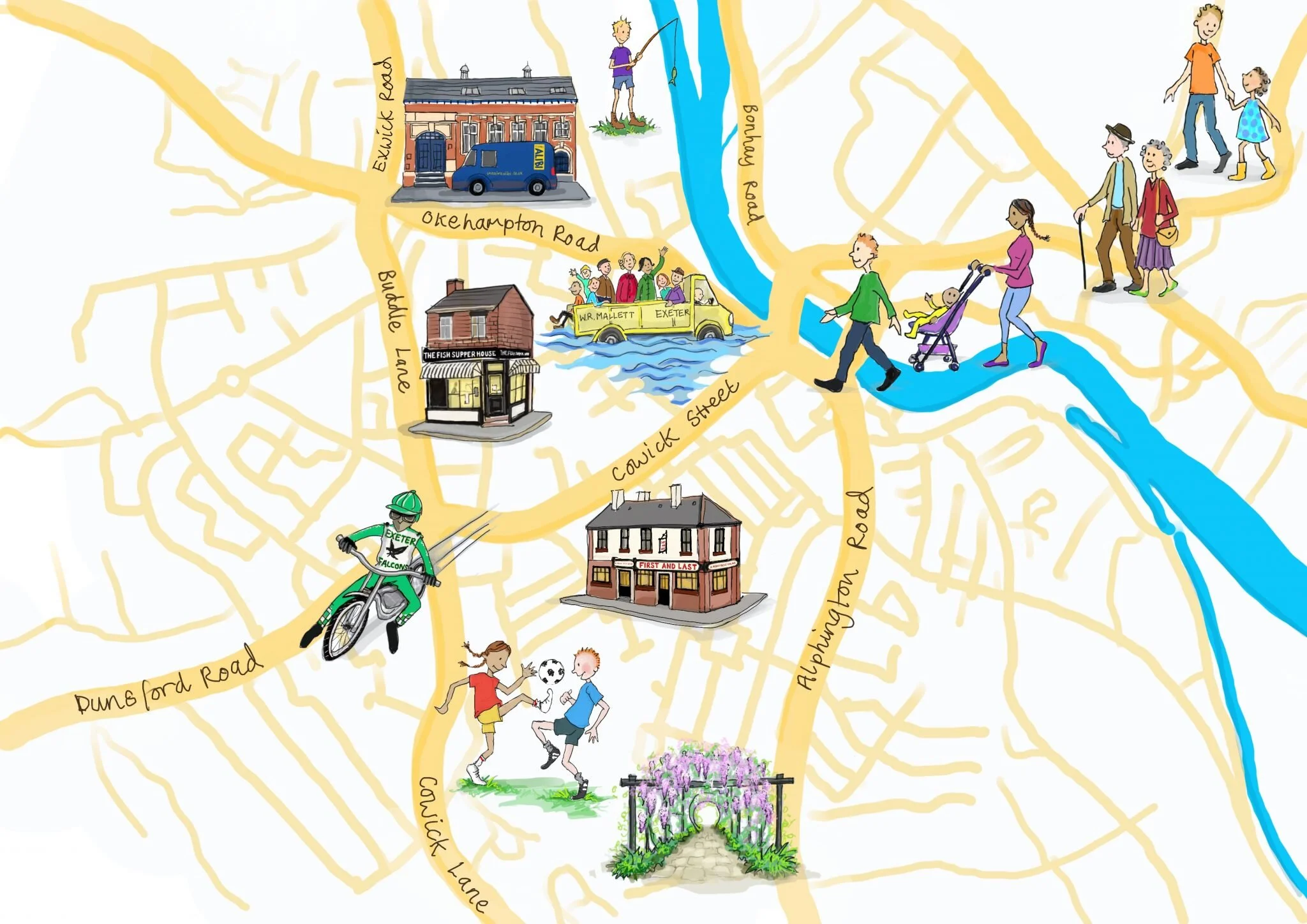 Theatre Alibi brings stories and songs to the streets of Exeter 