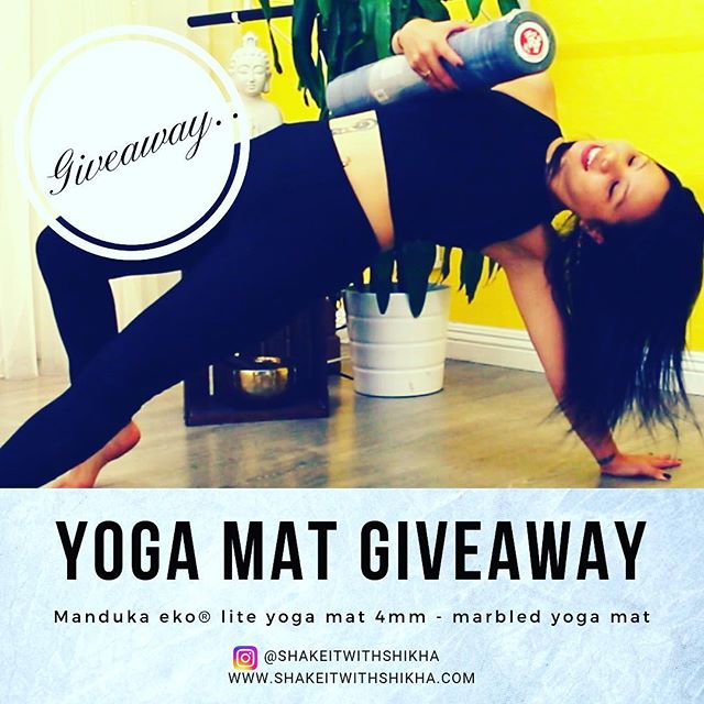 It&rsquo;s officially Christmas week and I am in the spirit of giving .... I am giving away an eco- friendly marbled print natural rubber yoga mat from @mandukayoga . This post is not sponsored by Manduka whatsoever and is applicable only within Unit