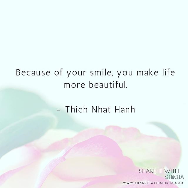 Smile please ! 
In ancient China, the Taoists taught that a constant inner smile to oneself, insured health, happiness and longevity. Why? Smiling to yourself is like basking in love: you become your own best friend. Living with an inner smile is to 