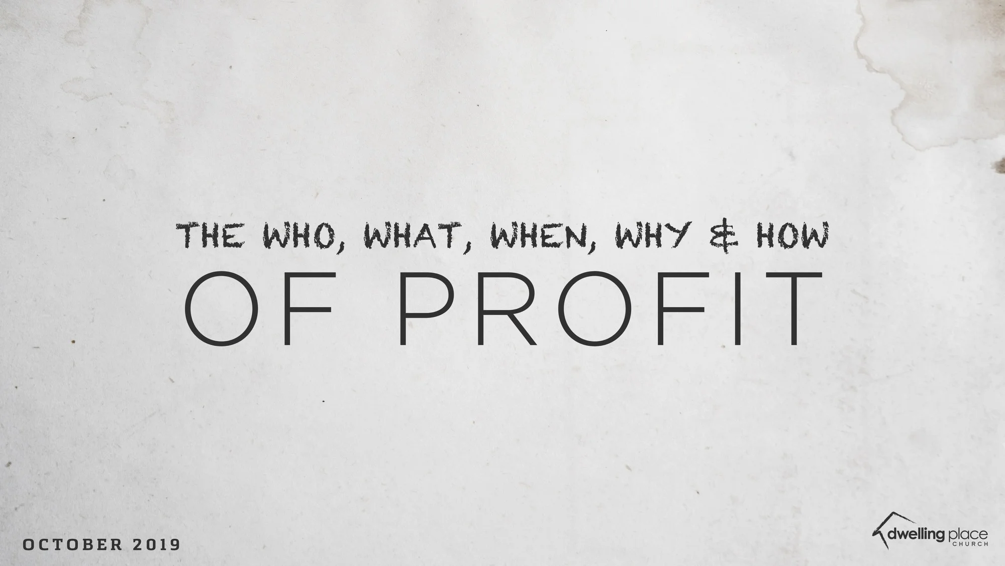 The Who, What, When, Why, &amp; How of Profit