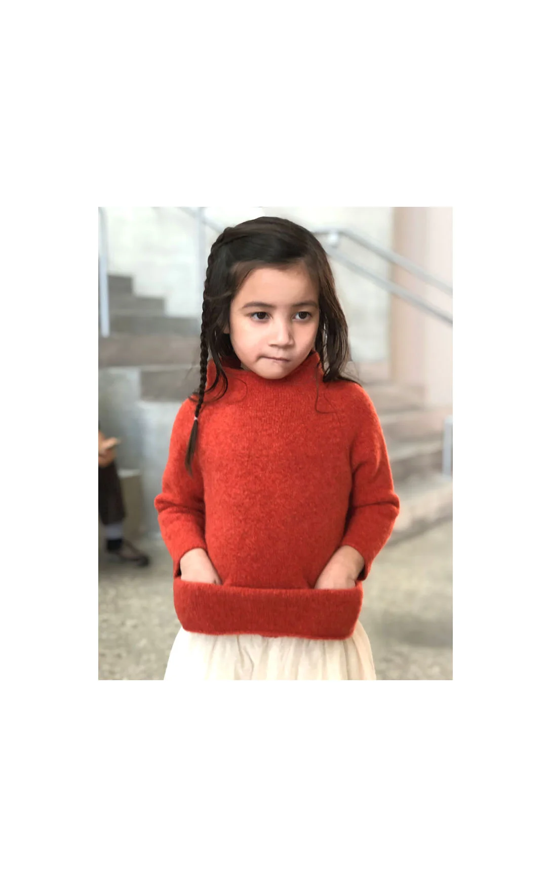 Boucle Mock-Turtleneck