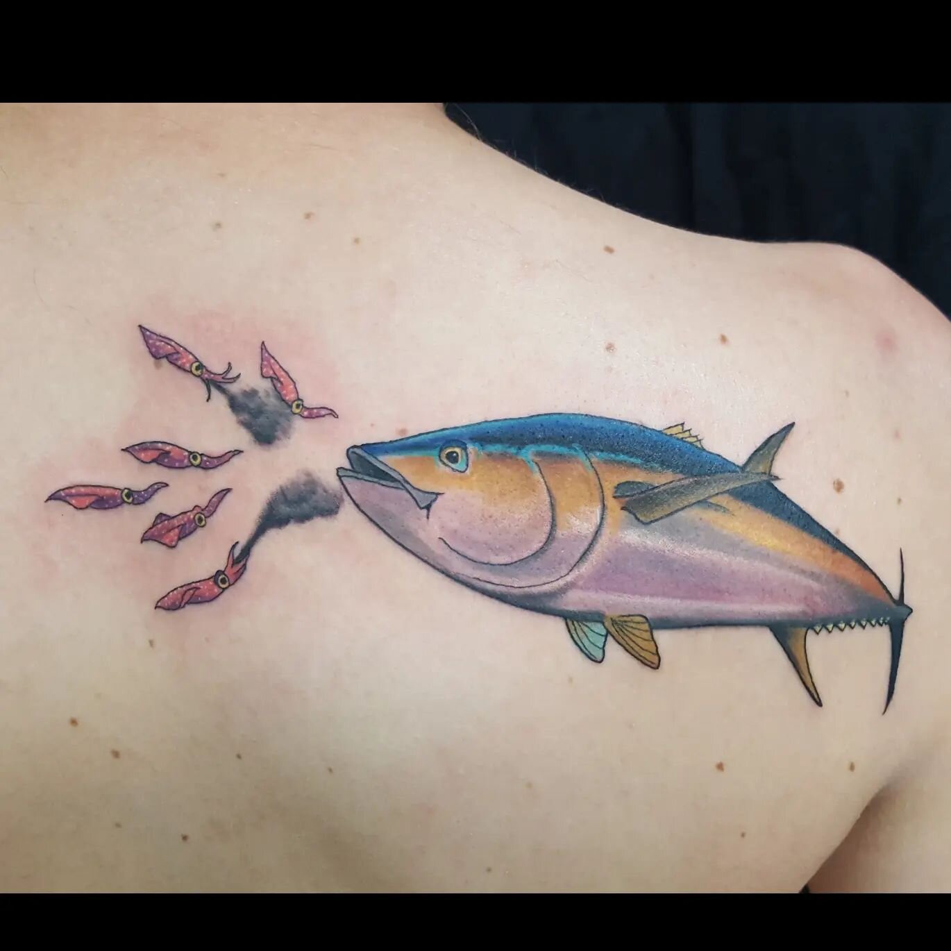 ifa2 tattoo studio on Twitter By jayinkfiend bluefintuna coralreef  tattoo aquatictattoo fishtattoo  See more at httpstcotO0UJZOCgS  httpstcoutDy6BcV2E  Twitter