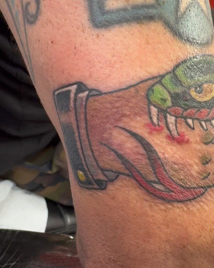 Fun one on the OG @bennybmx43 , always good to catch up #shoguntattoo #shoguntattoopasadena