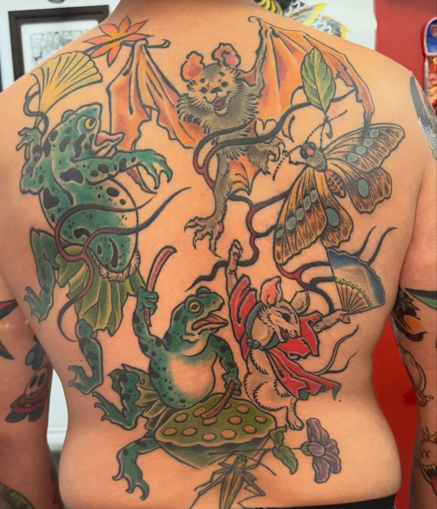 Healed & settled ones for @gabrielgarcia6411 , good times , as always. #shoguntattoo #shoguntattoopasadena #japanesetattoos