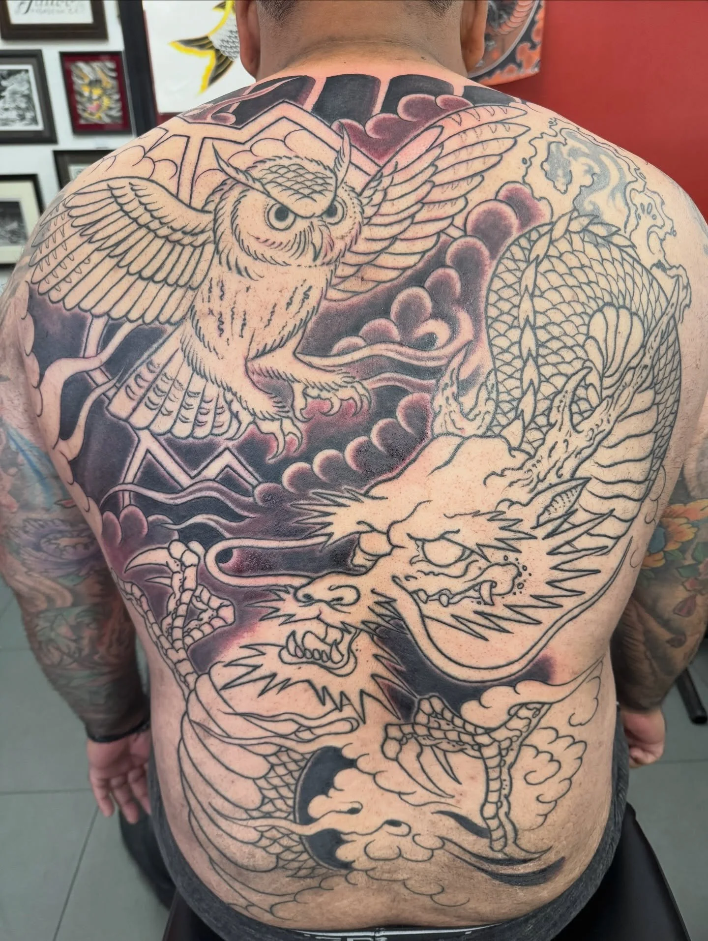 2nd session for @yoallan_montiel thanks for the trust and sitting tuff&hellip;more to come. #shoguntattoo #shoguntattoopasadena #japanesetattoo #battleroyale