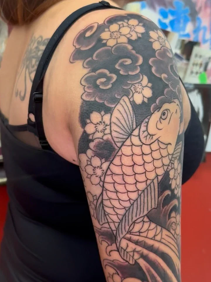 Good start for Abby , more to come . @shoguntattoo #shoguntattoo #shoguntattoopasadena