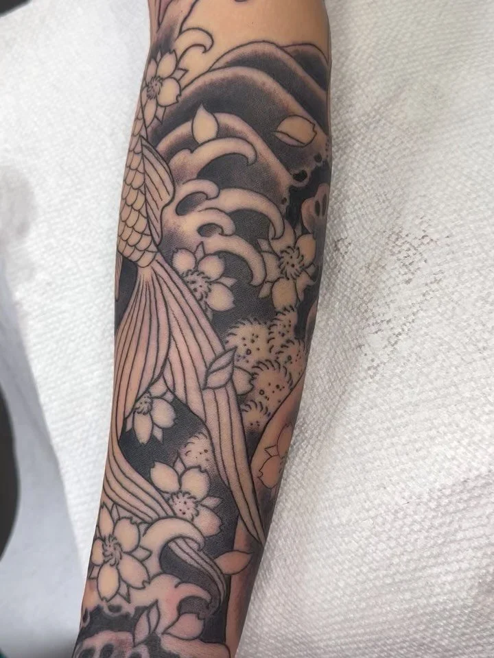 Second session for @abby__normal__  today, thanks for letting me roll with it , more to come. #shoguntattoo #shoguntattoopasadena