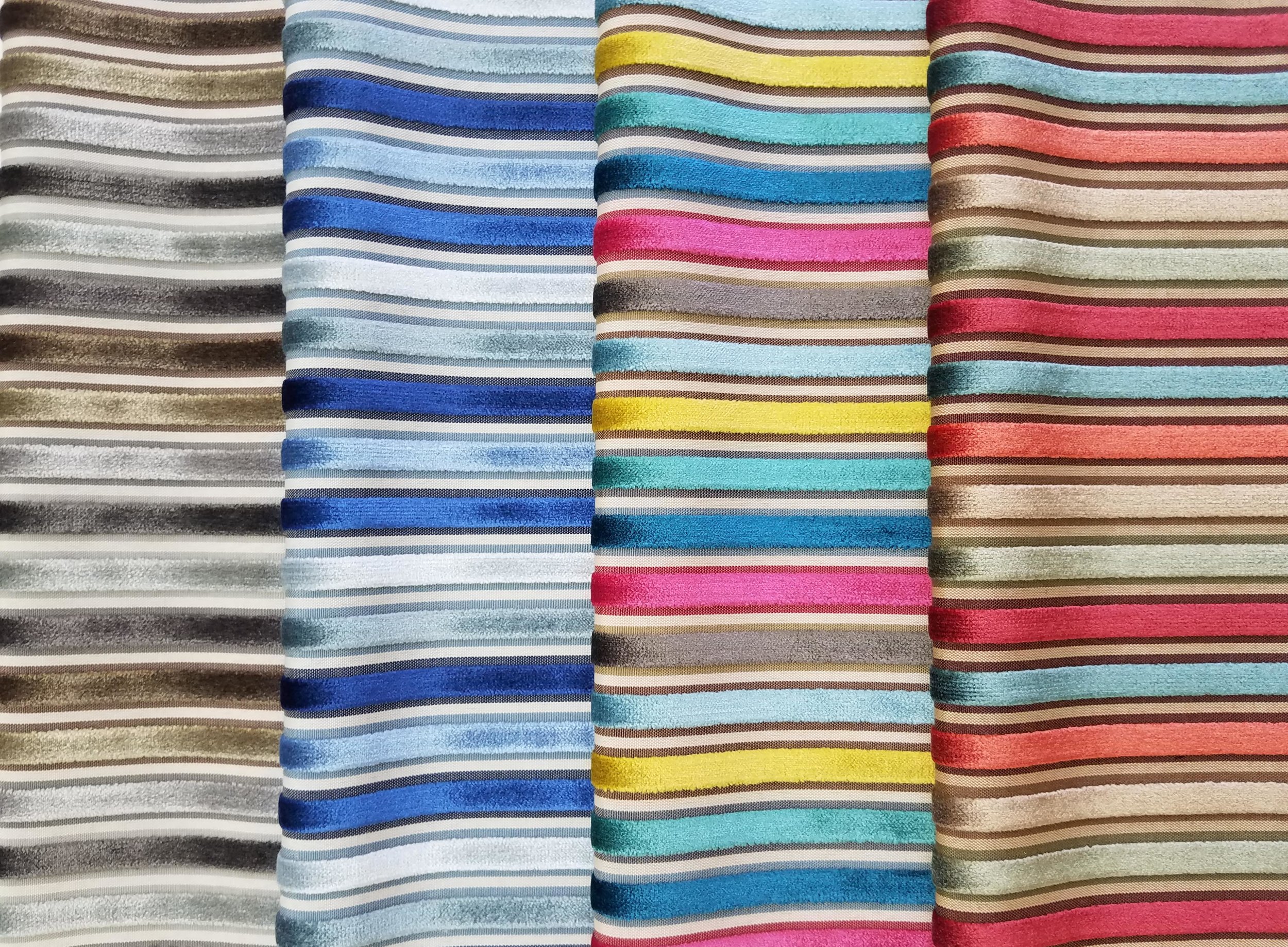 Velvet stripe colorations