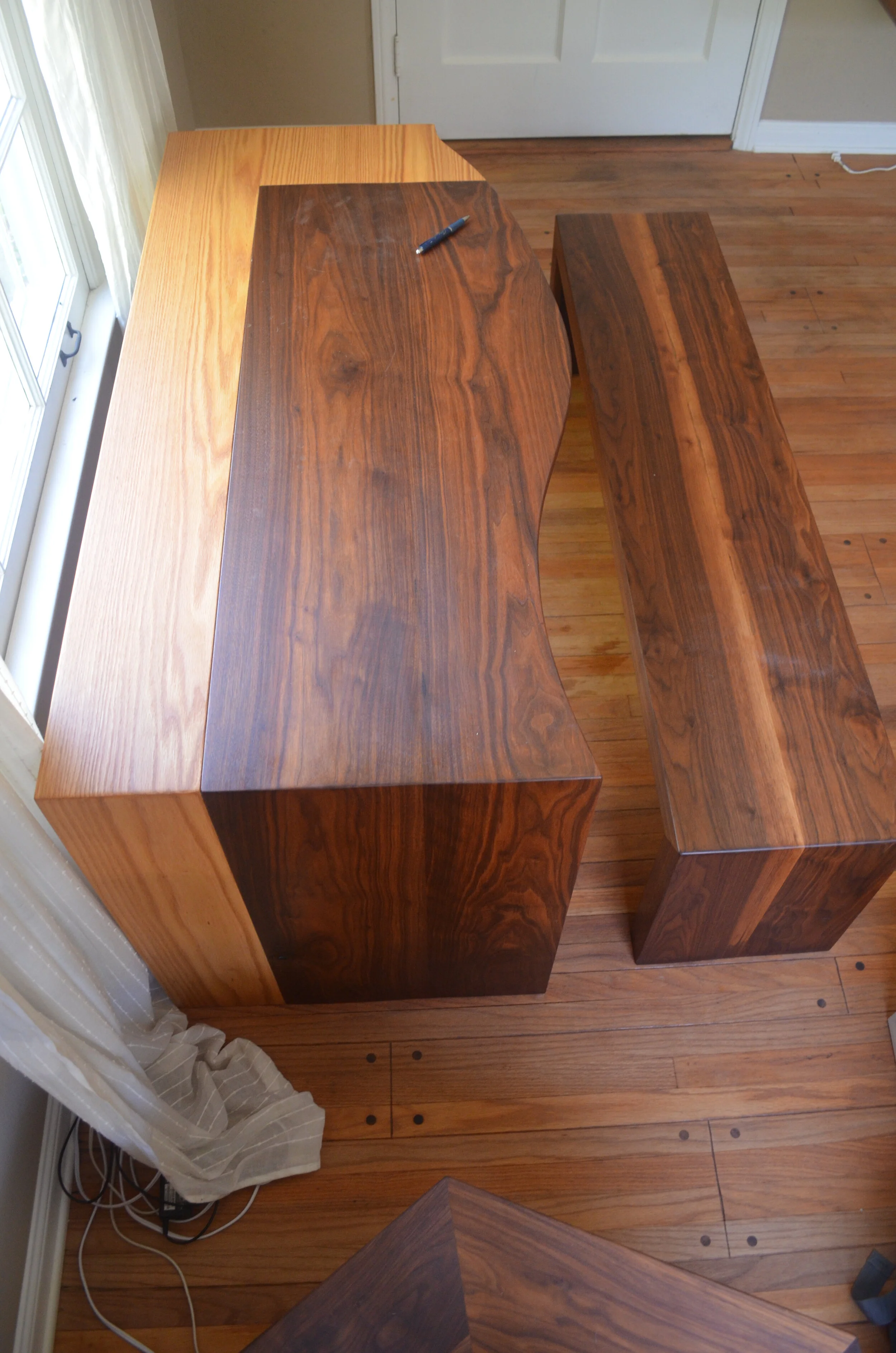 Walnut and Oak Desk