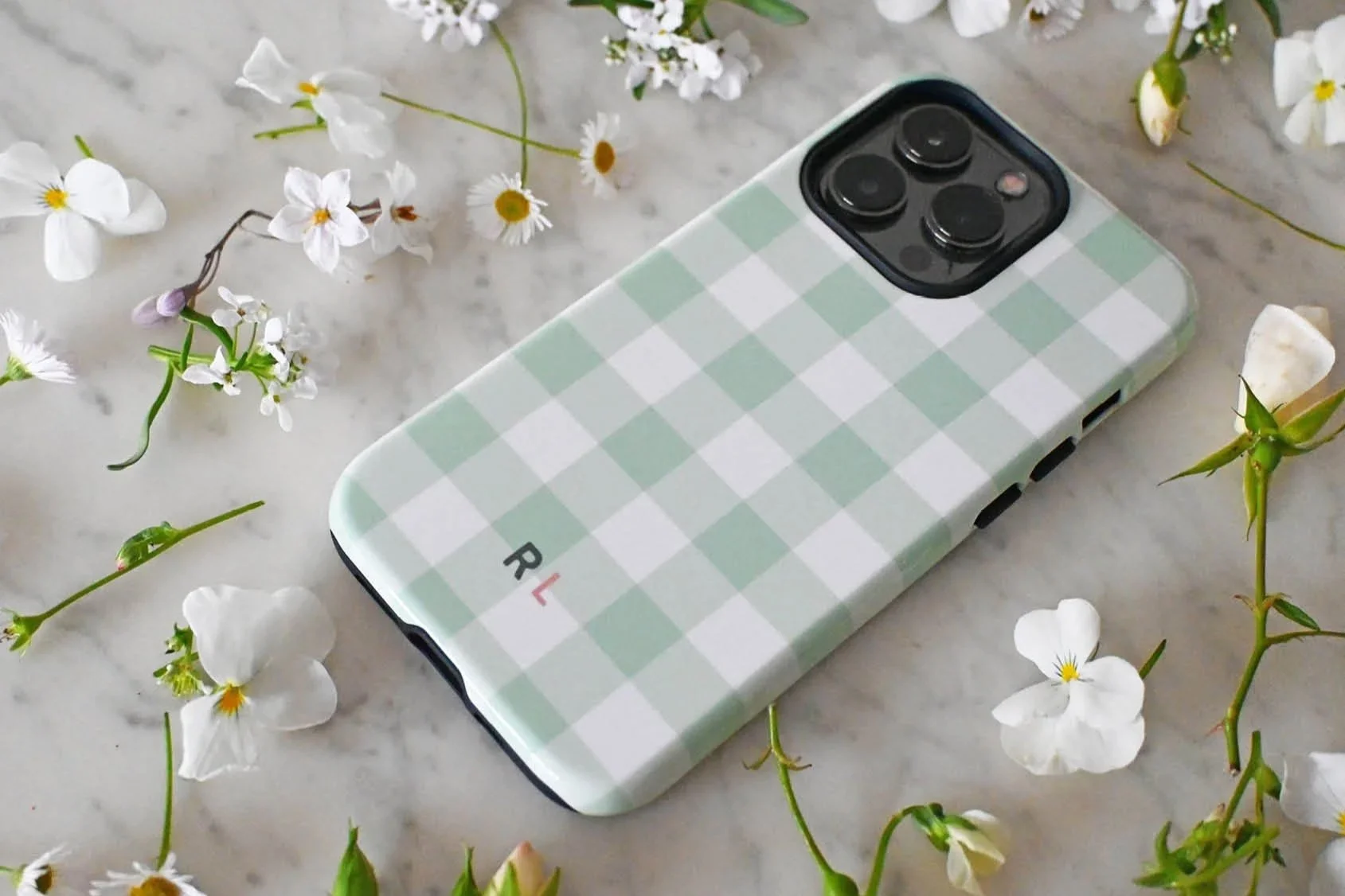 gingham-initial-personalised-phone-case-mint-pretty.jpg