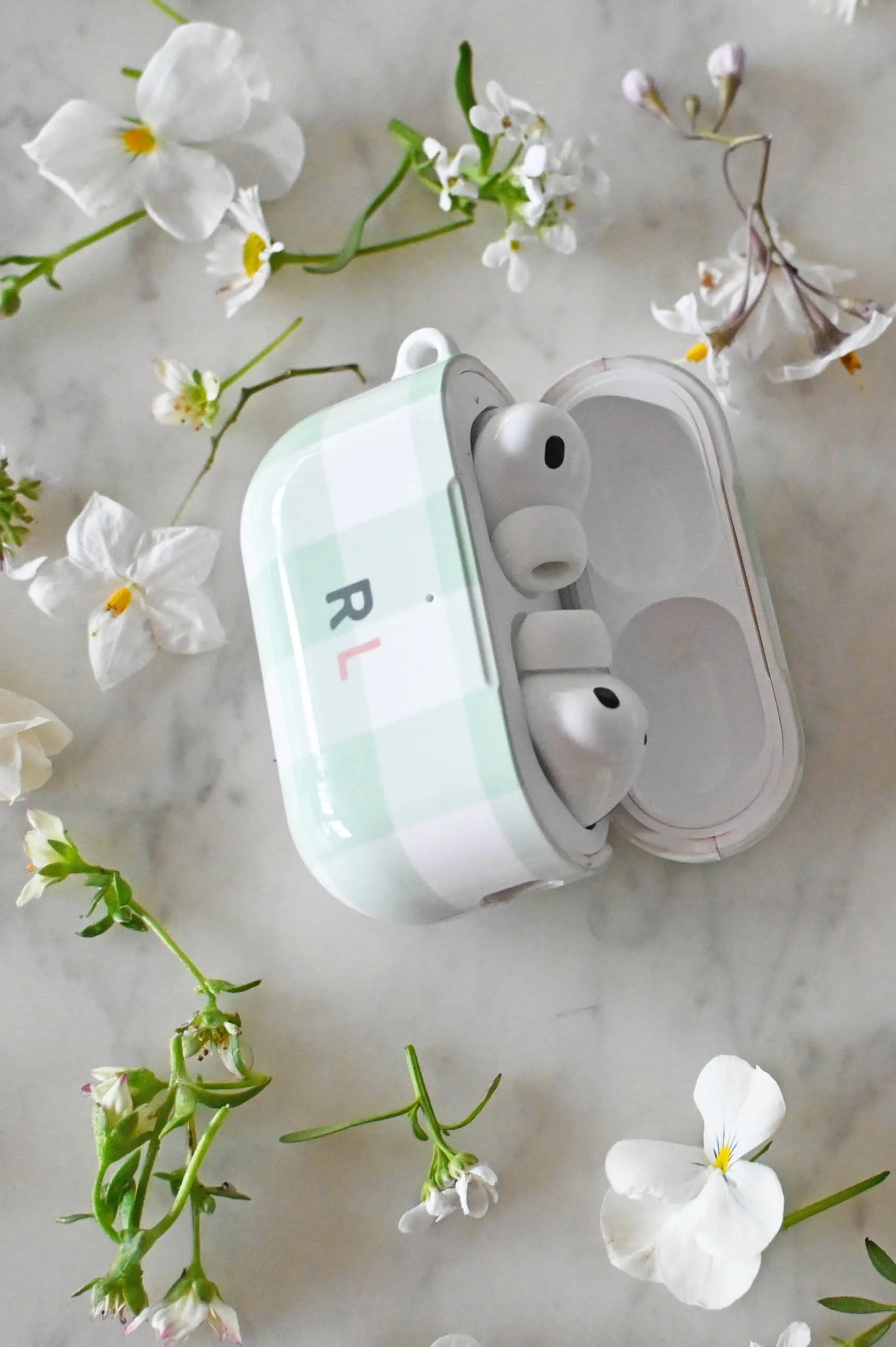 Elsie Mint Personalised AirPods Case
