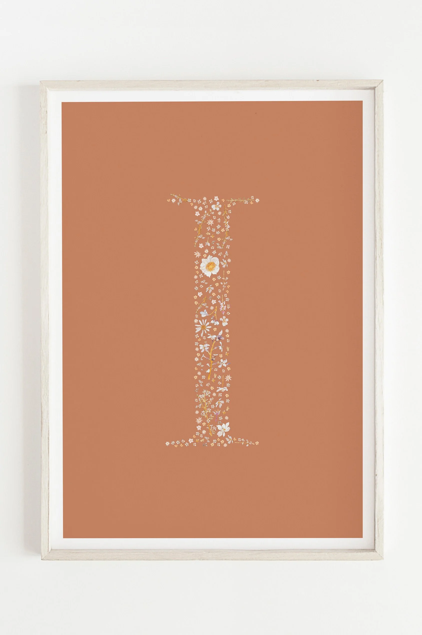 Custom Letter Print - Rust