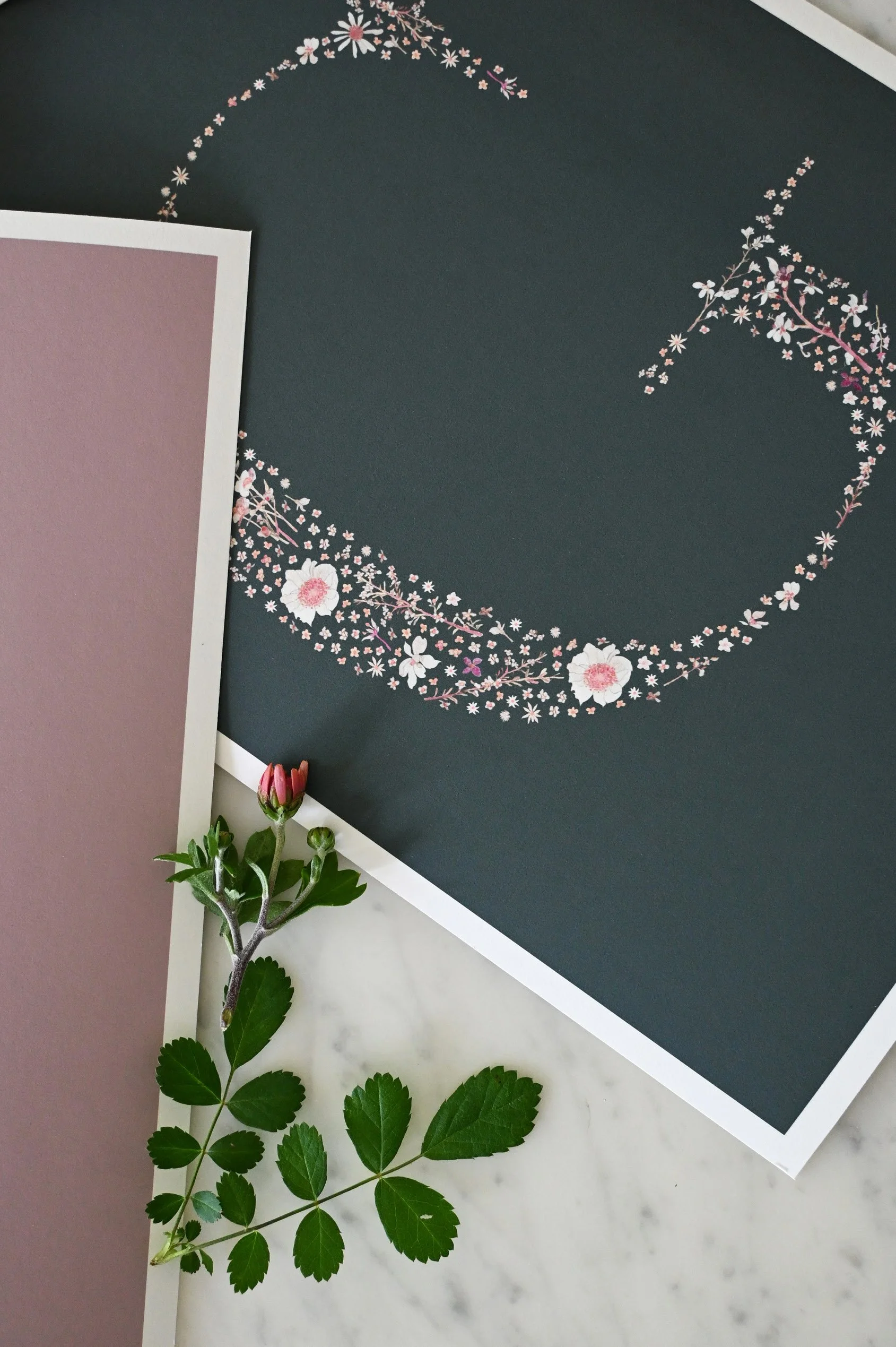 Custom Letter Print - Midnight