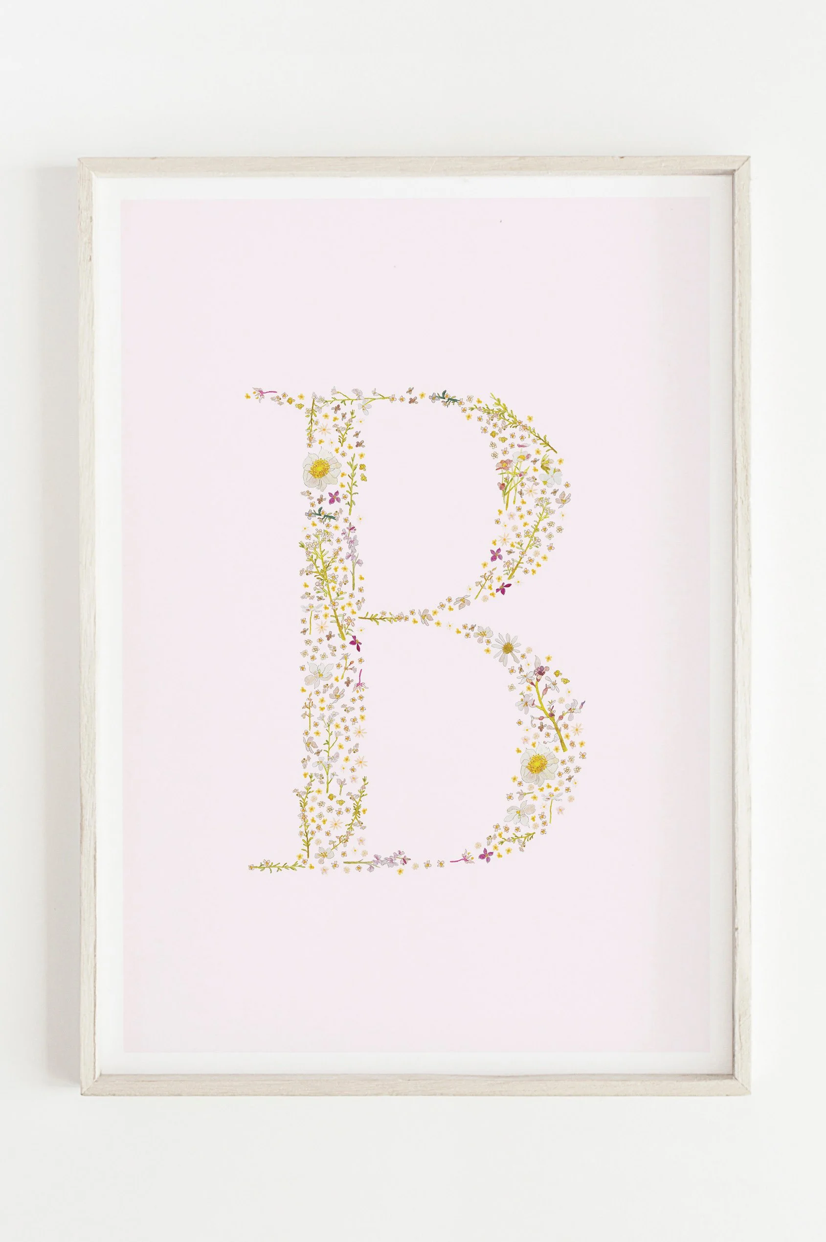 Custom Letter Print - Pale Mauve