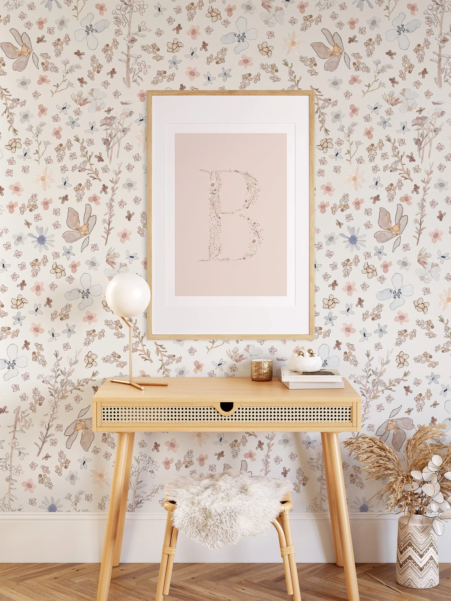 Custom Letter Print - Blush