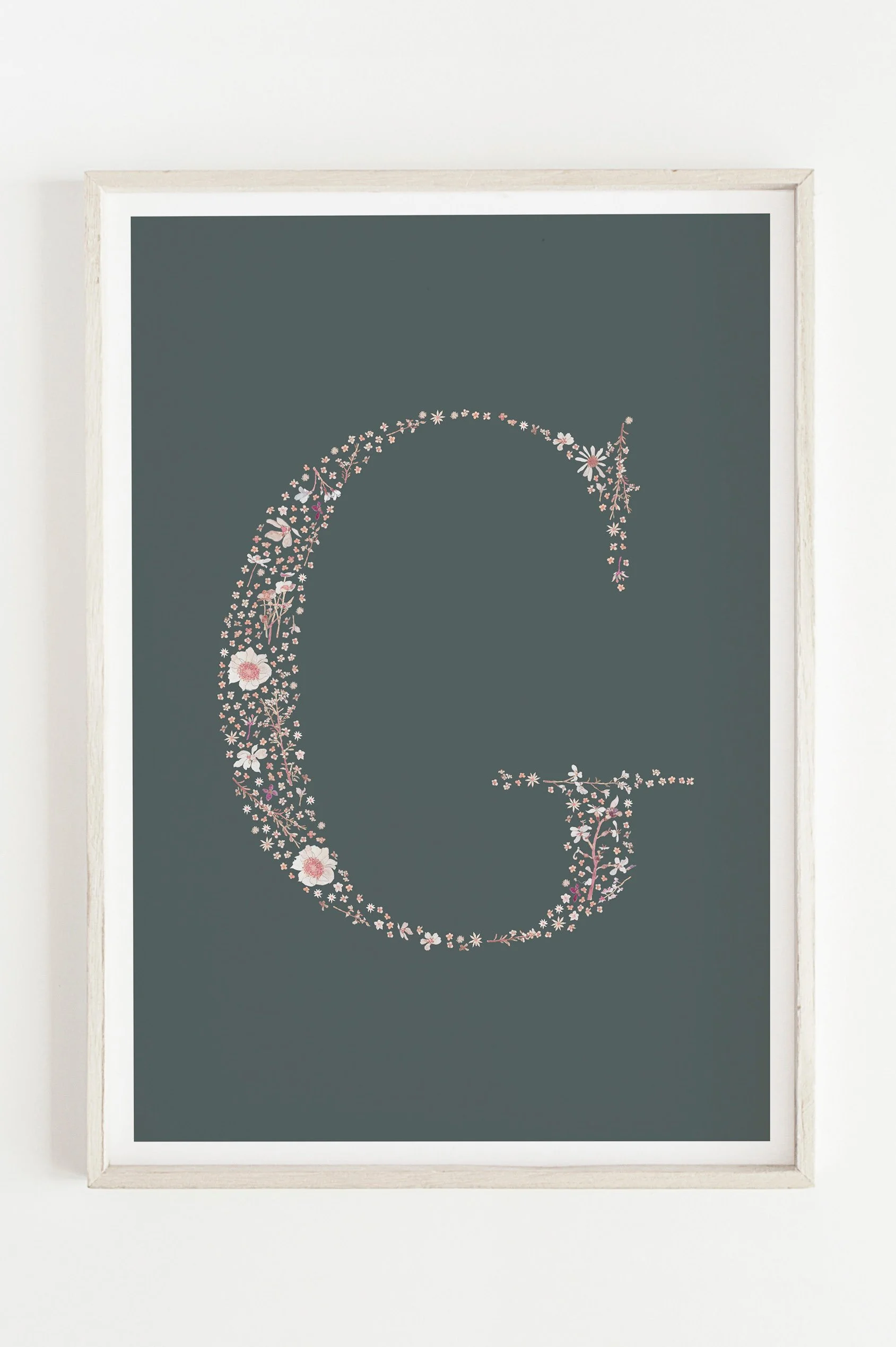 Custom Letter Print - Midnight