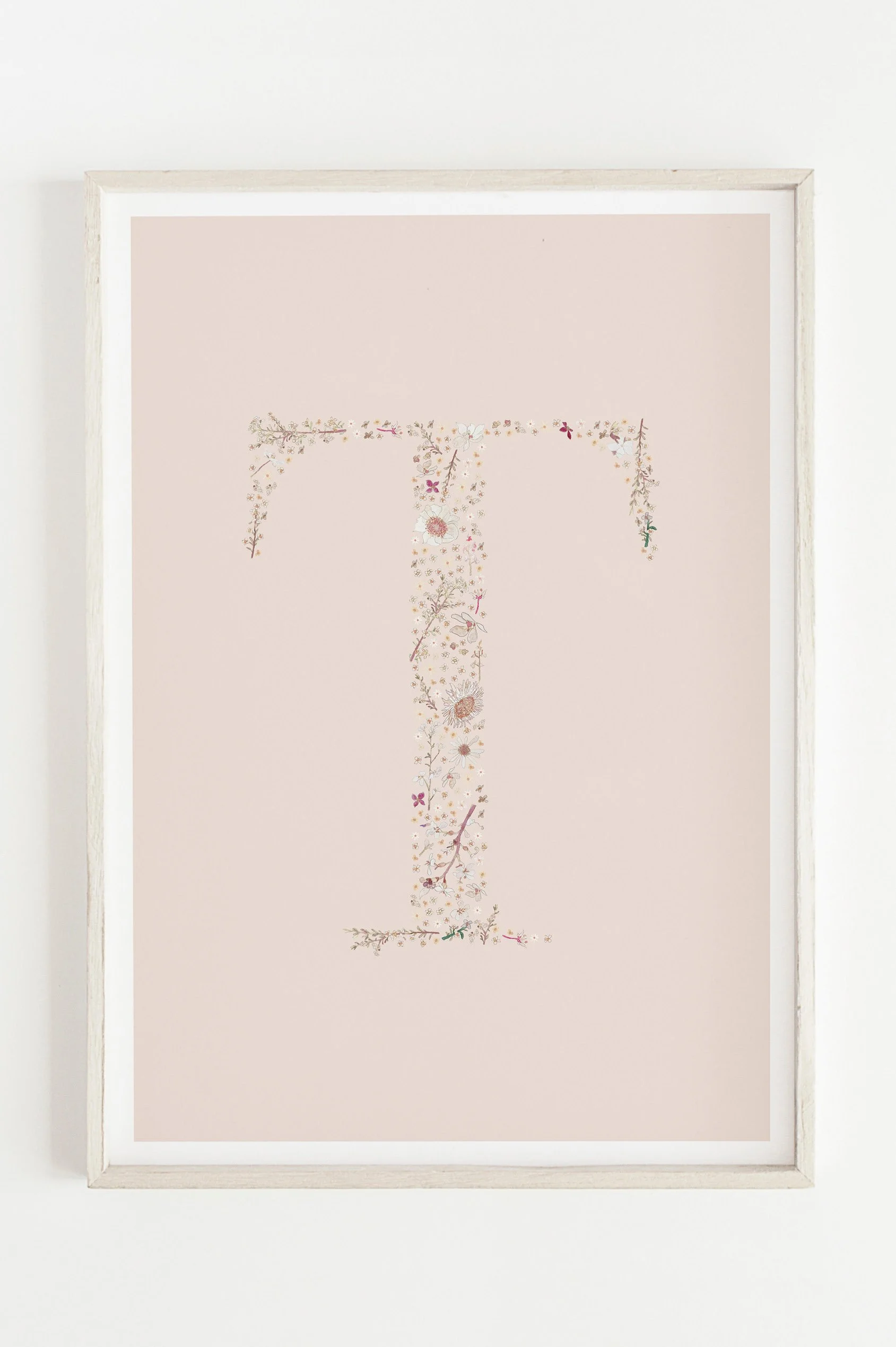 Custom Letter Print - Blush