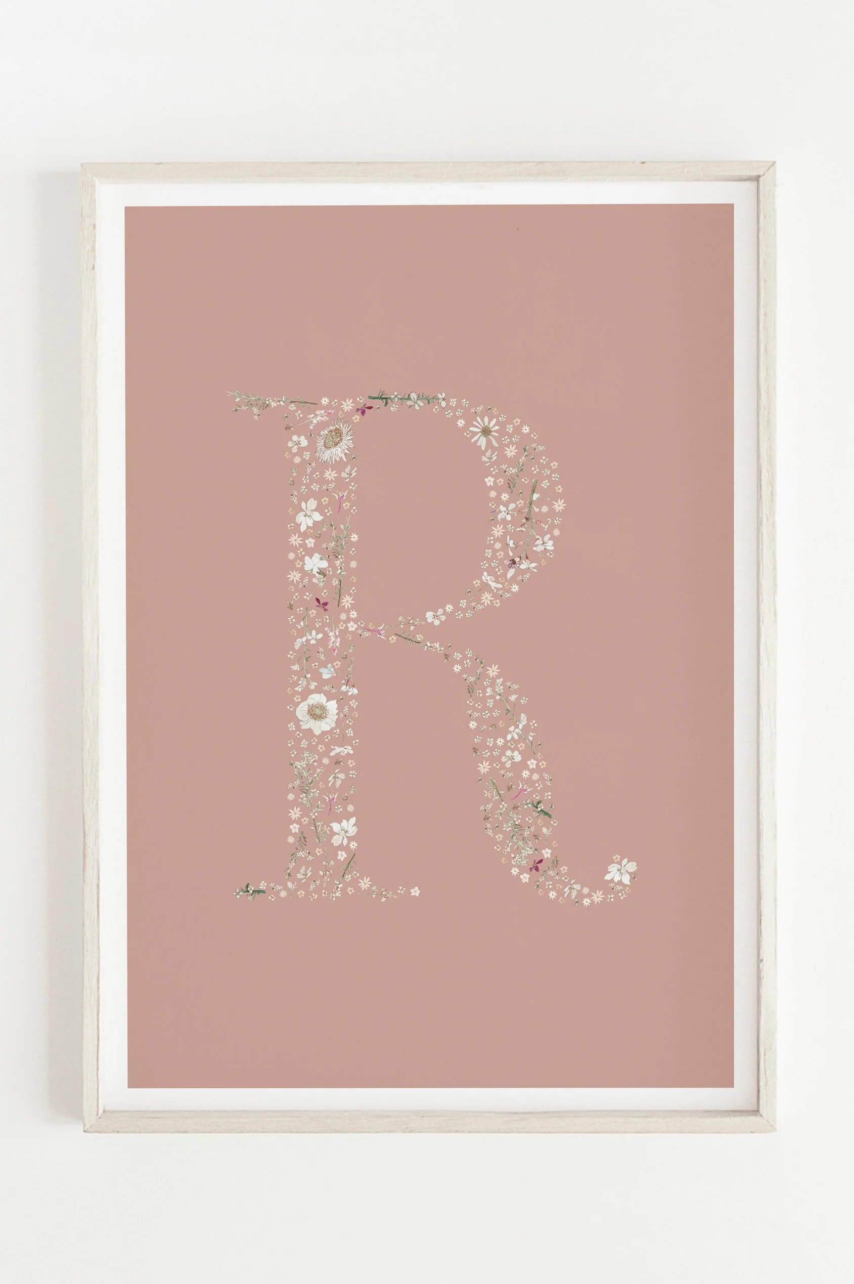 Custom Letter Print - Salmon