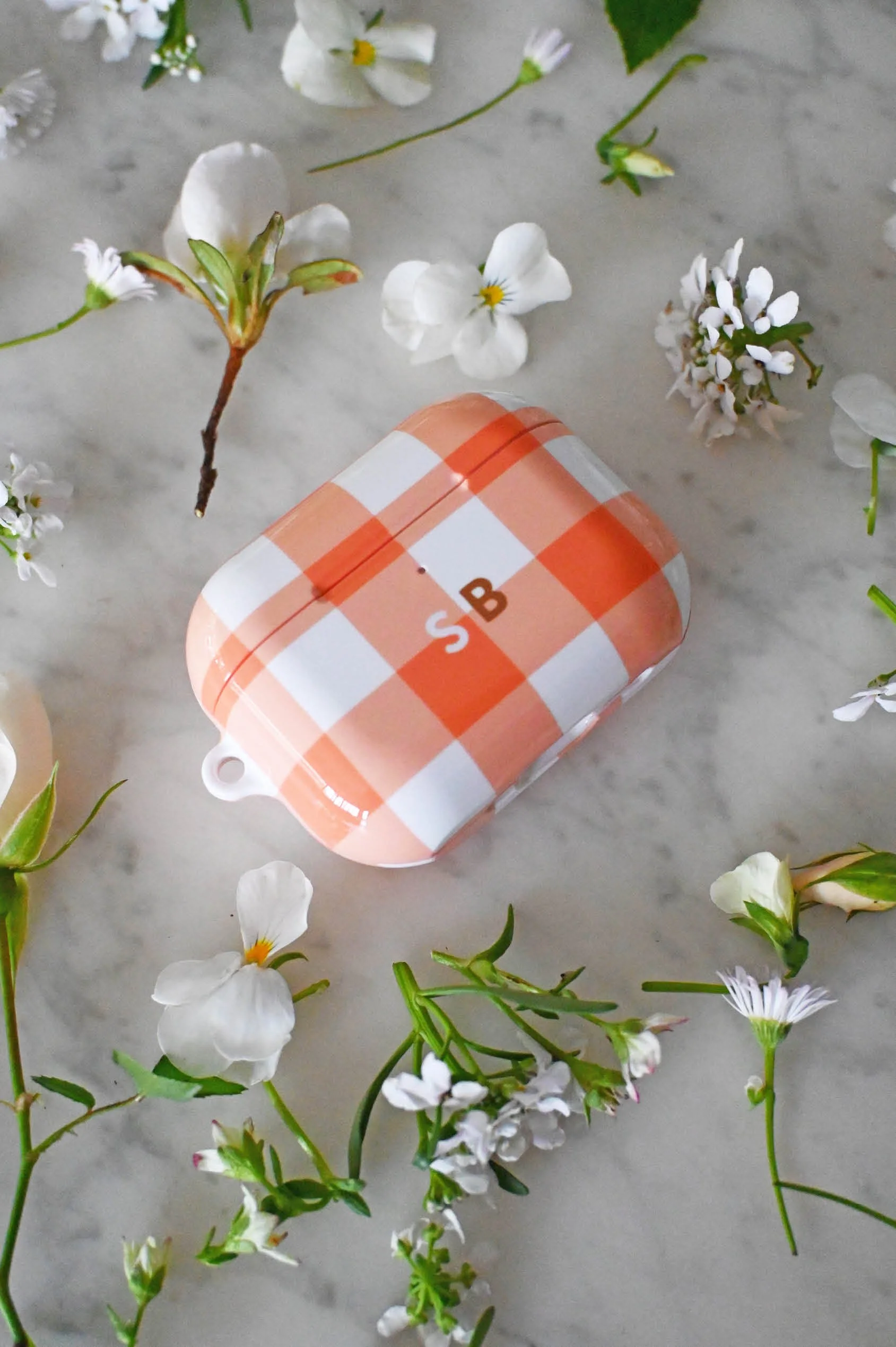 Elsie Mandarin Personalised AirPods Case