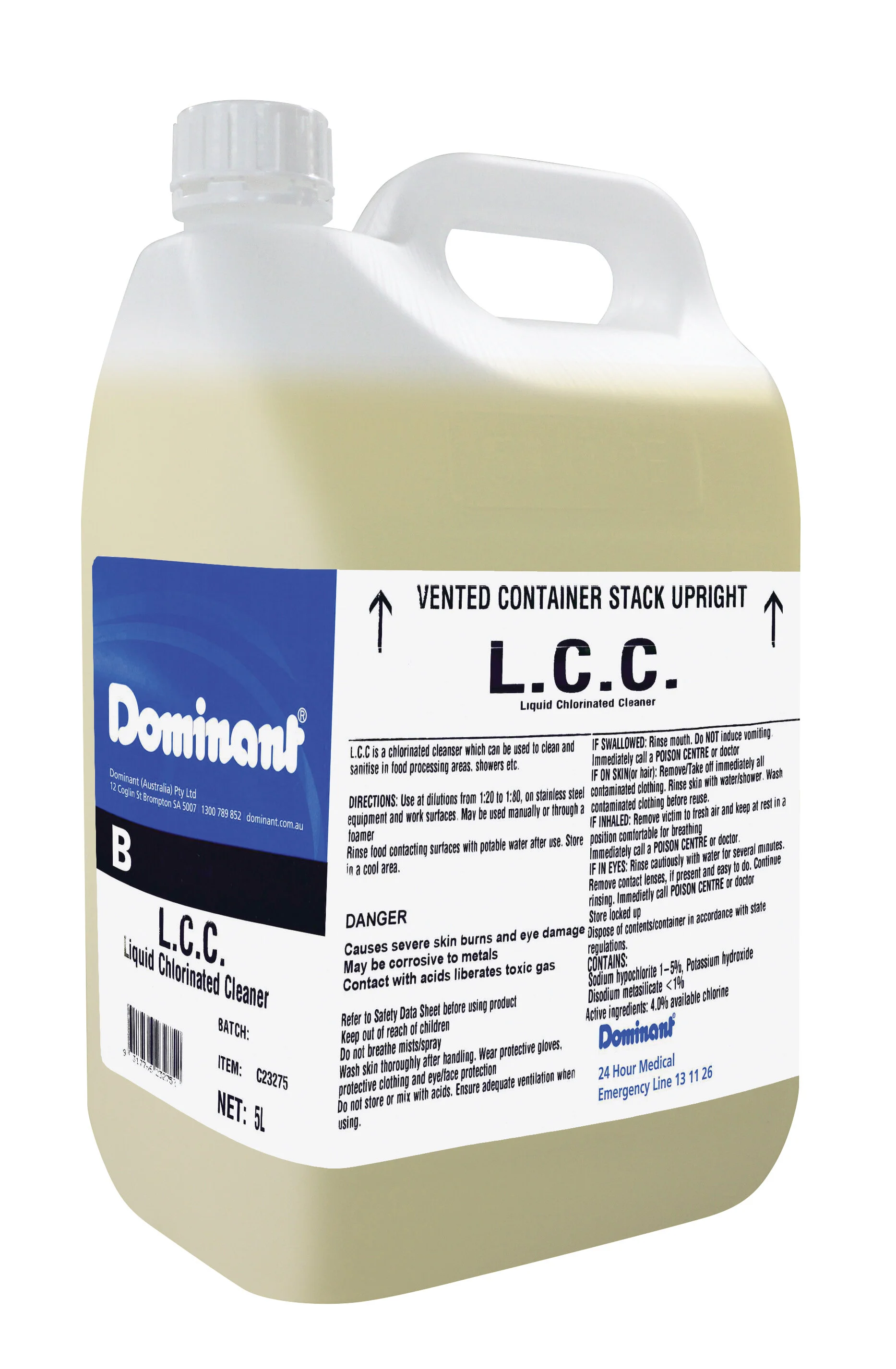 Liquid Chlorinated Cleaner (LCC)
