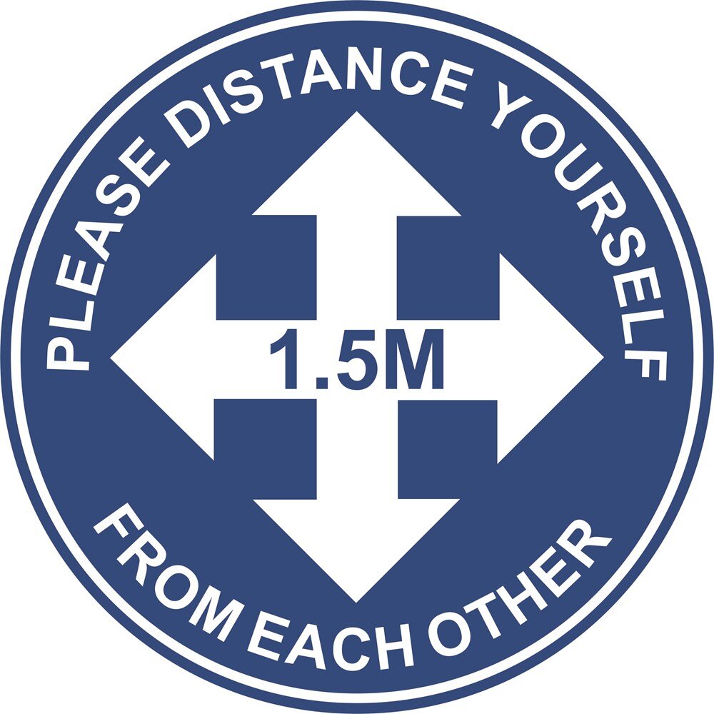 Social Distancing Floor Decal
