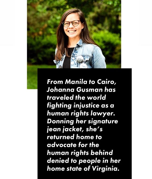 Johanna Gusman, 35, has spent almost her entire career abroad as a human rights lawyer. She plans to take those international diplomacy skills to Virginia’s General Assembly. Read Johanna’s interview at the link in bio.