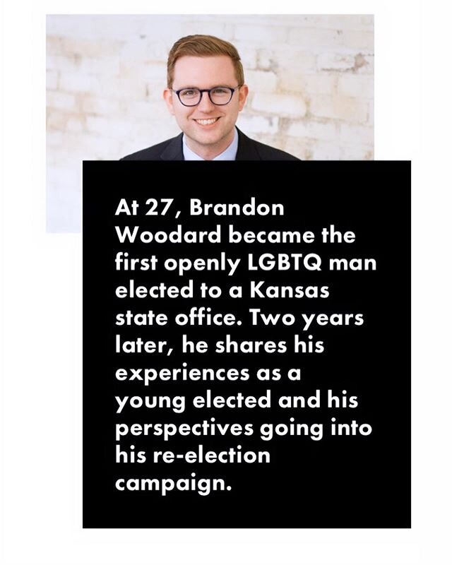 Two years ago, Brandon Woodard made history when he became the first openly LGBTQ man elected to a Kansas state office. Running for re-election, he chatted with us about how he builds coalitions and makes change as a Democrat in Republican-controlled
