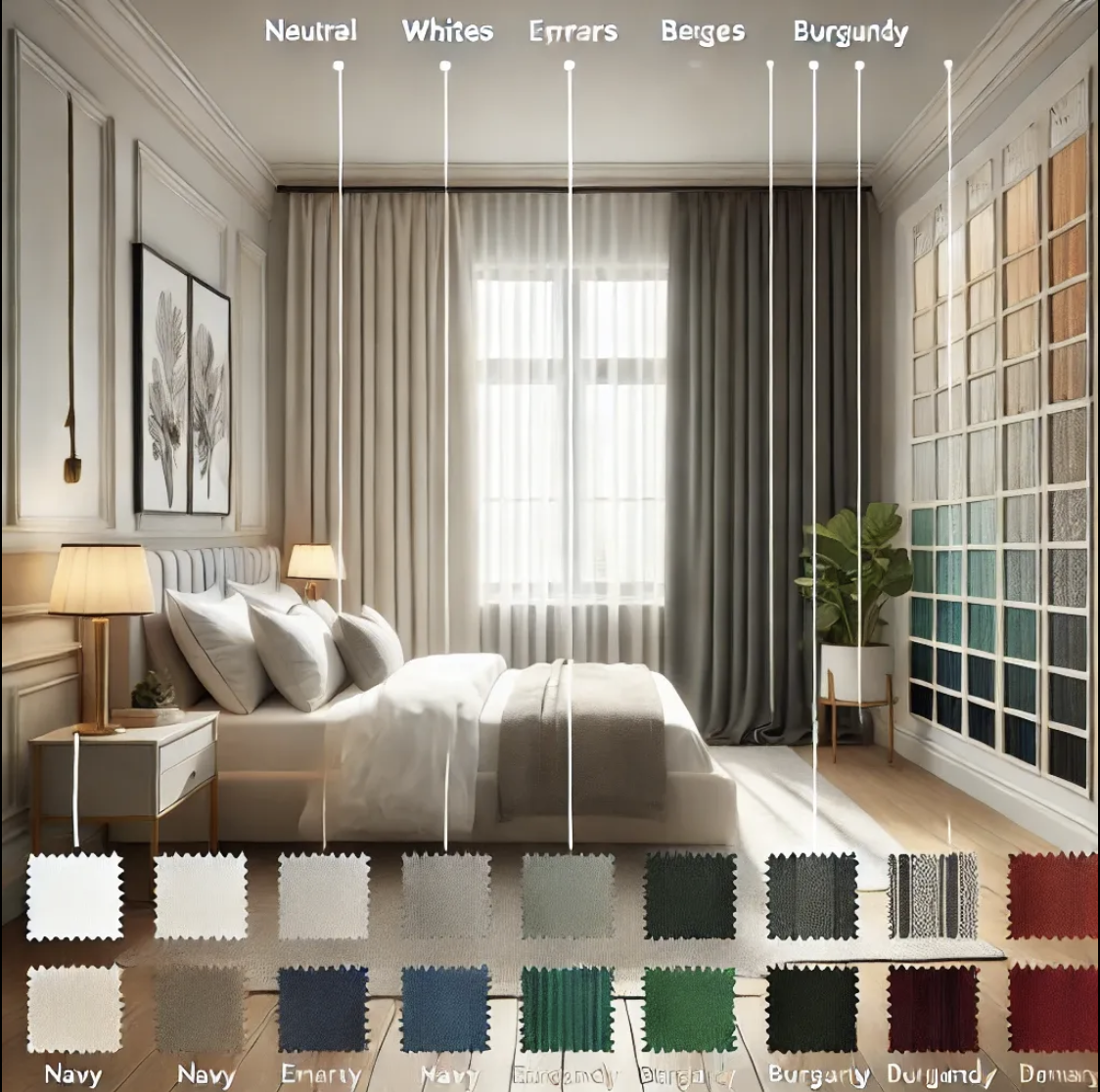How to Choose the Right Curtain Color and Texture for Your Home