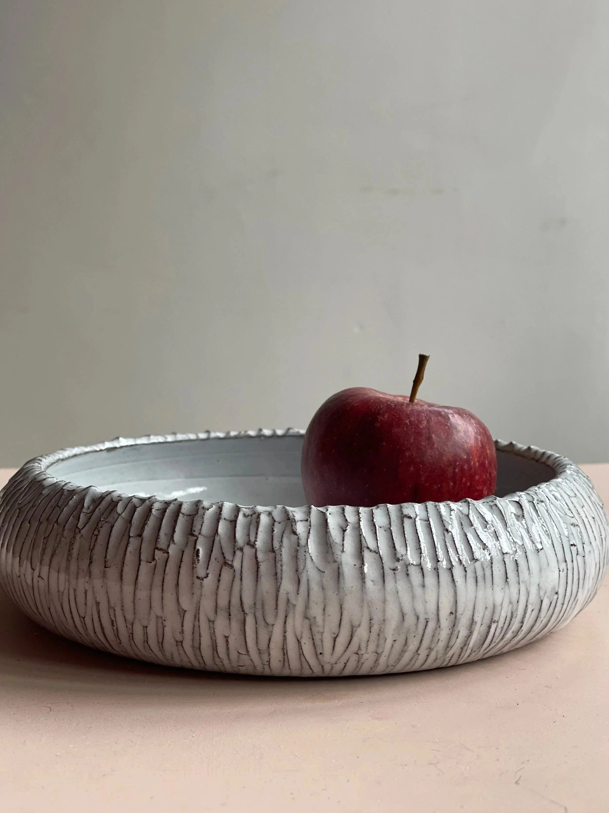 Large Carved Serving Dish 