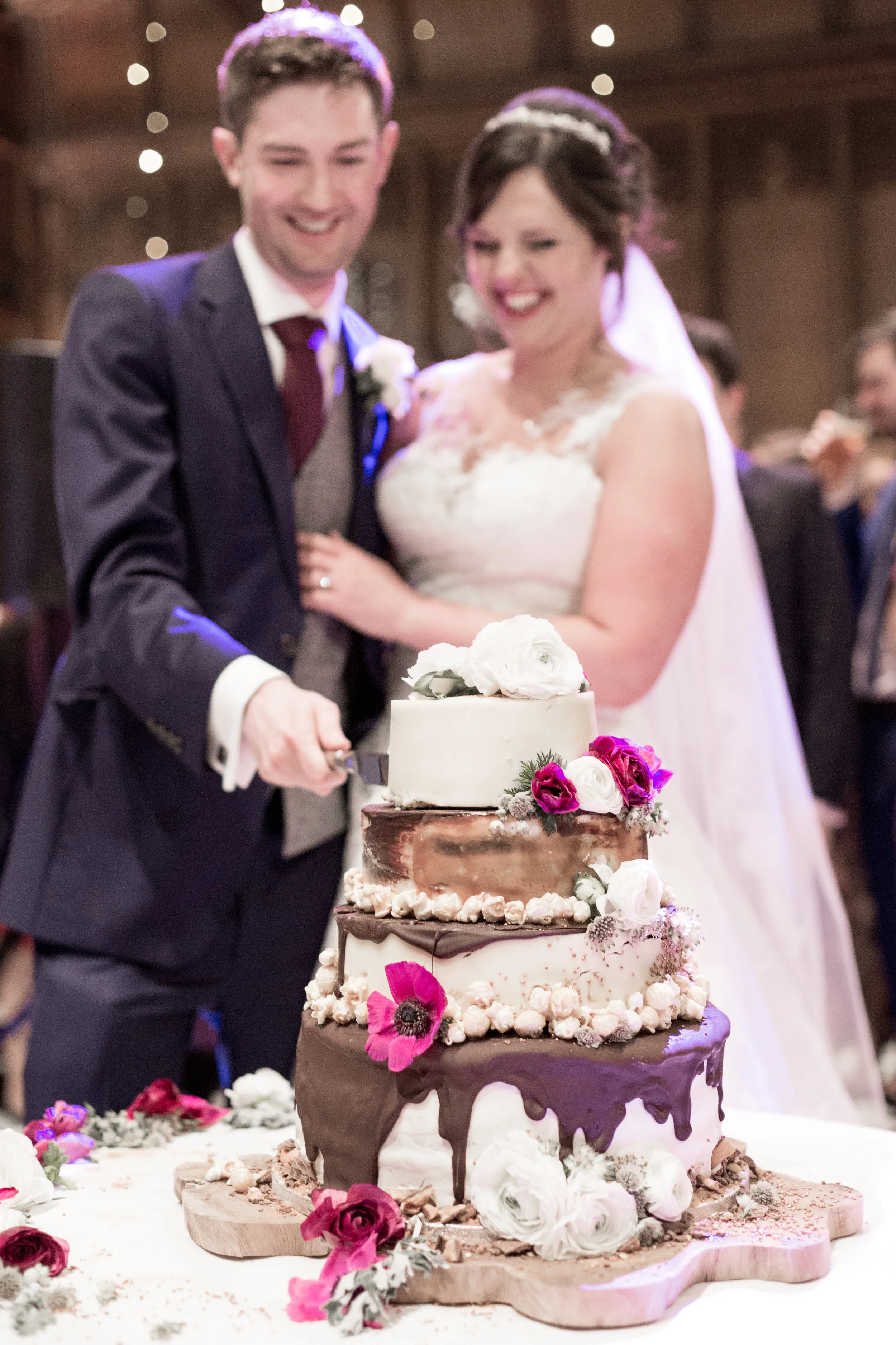Cutting the cake