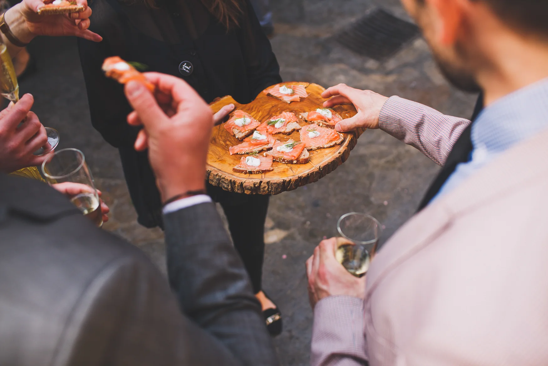 Hand cut smoked salmon