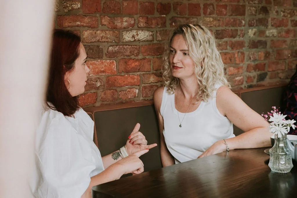 Karen Webber in marketing conversation.