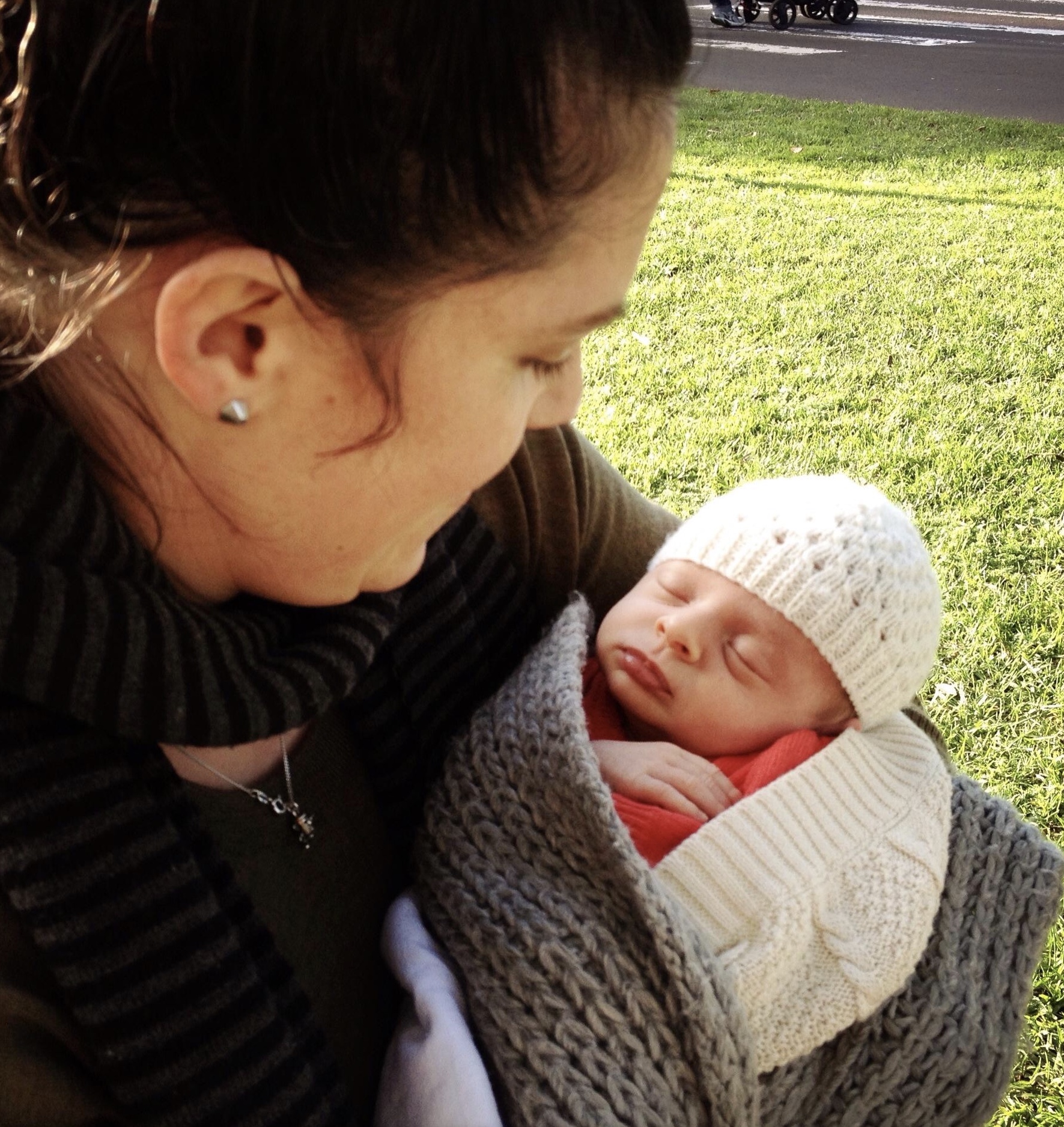 My friend Stacey, at the park. Alice was thankfully such a content little baby, in amongst the chaos.