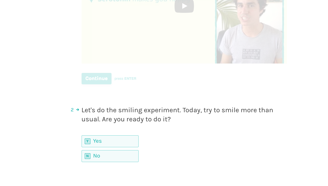 Interactive checklist