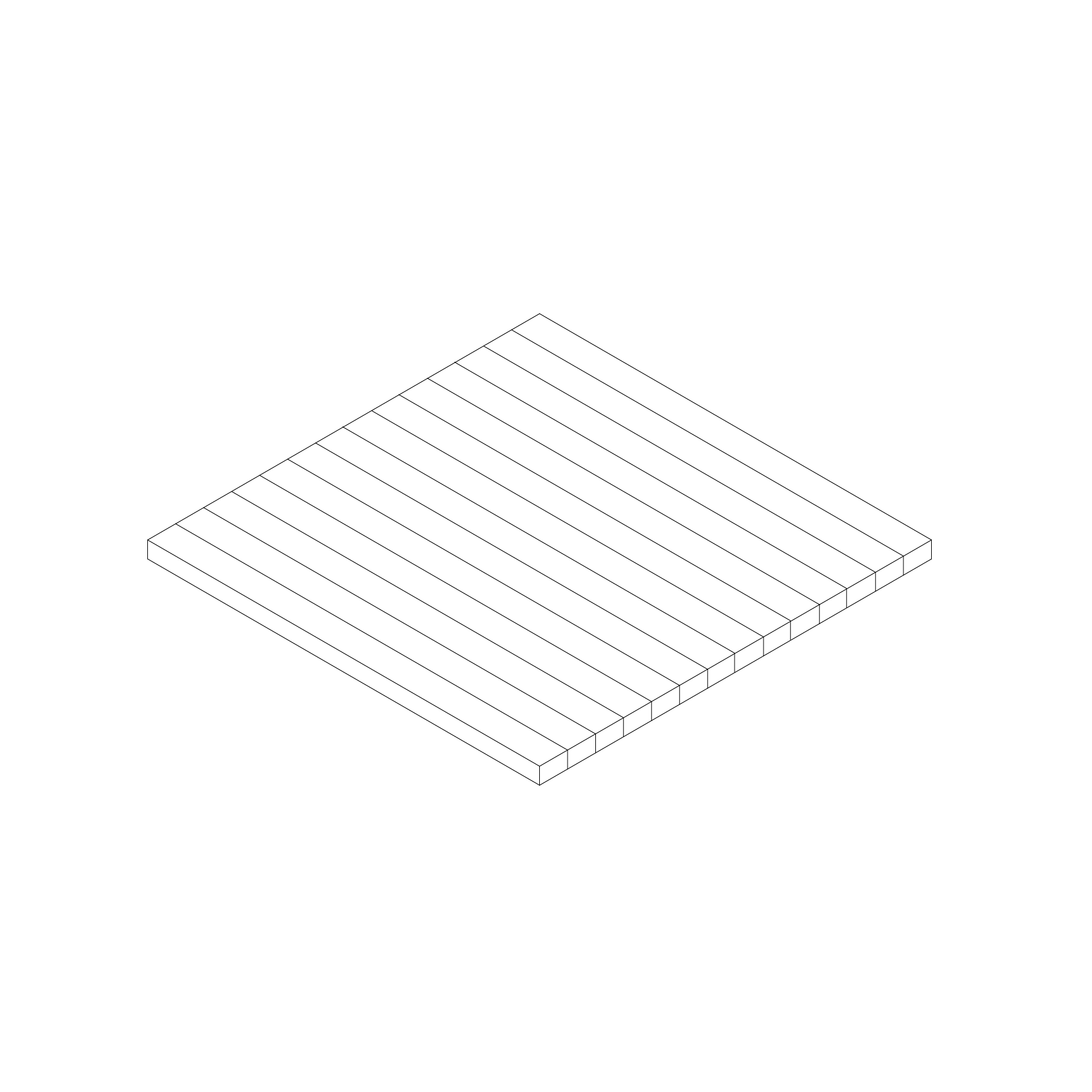 Durchgehende Lamellen ↓