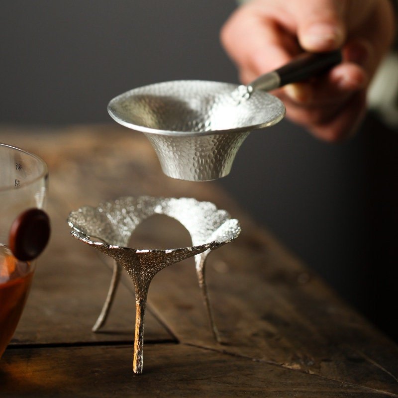 Gohobi Tin Tea Strainer Set Tea Filter