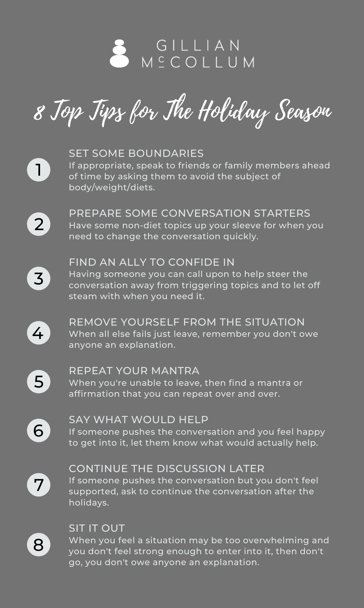 How To Survive The Holiday Season — Gillian McCollum