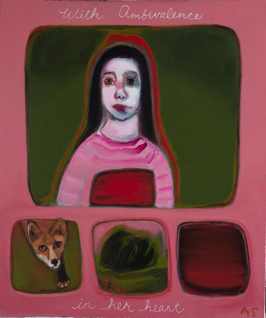 With Ambivalence in Her Heart, 40x48"