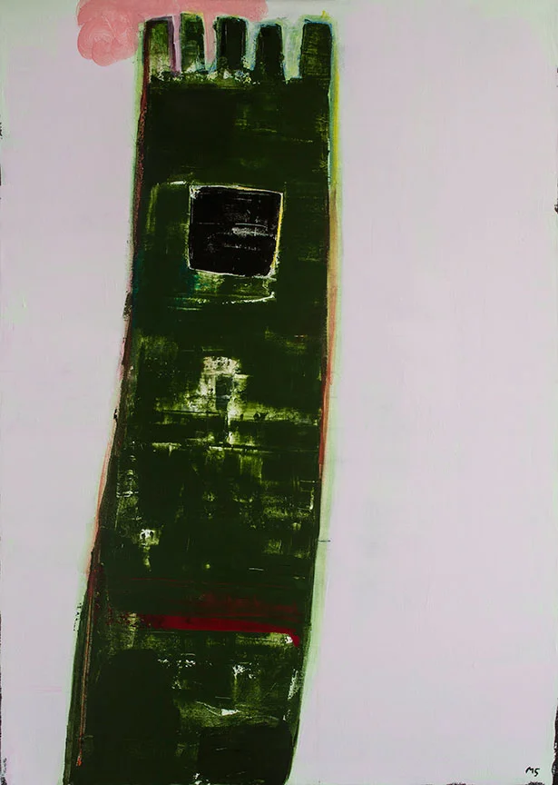 Green Tower, 40x56"
