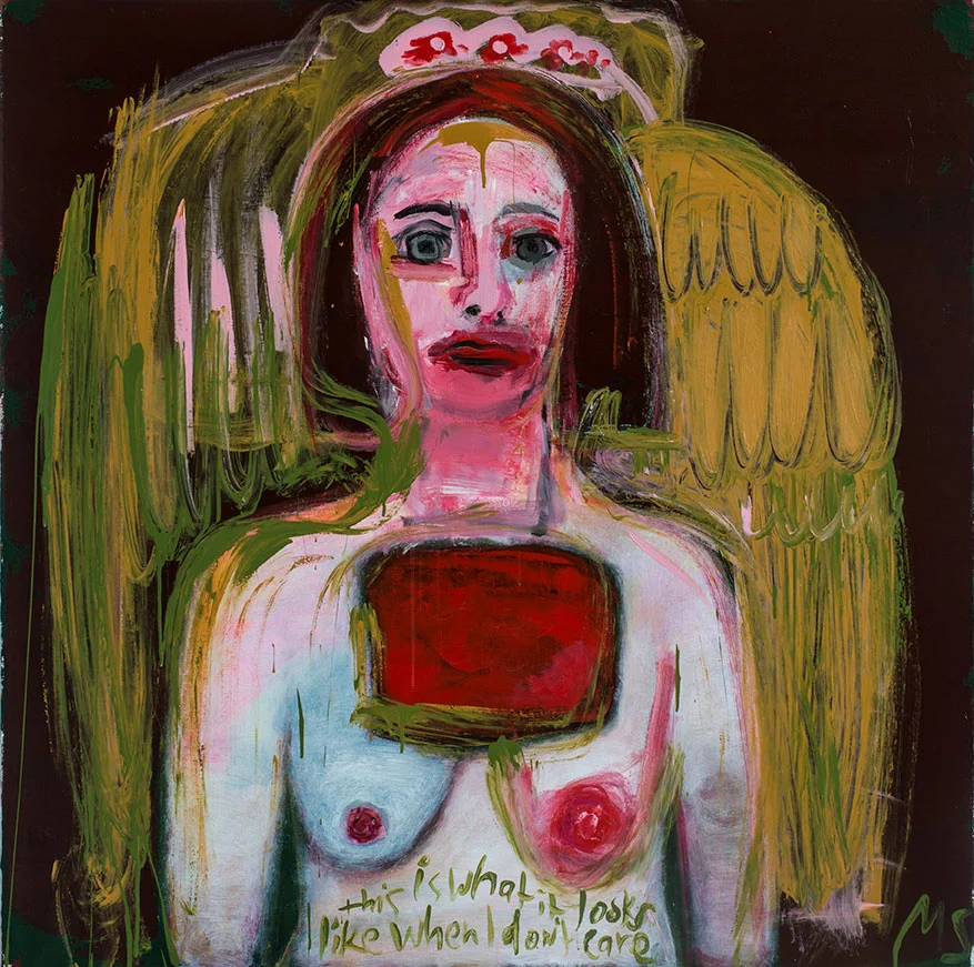 This Is What It Looks Like When I Don't Care, 44x44"