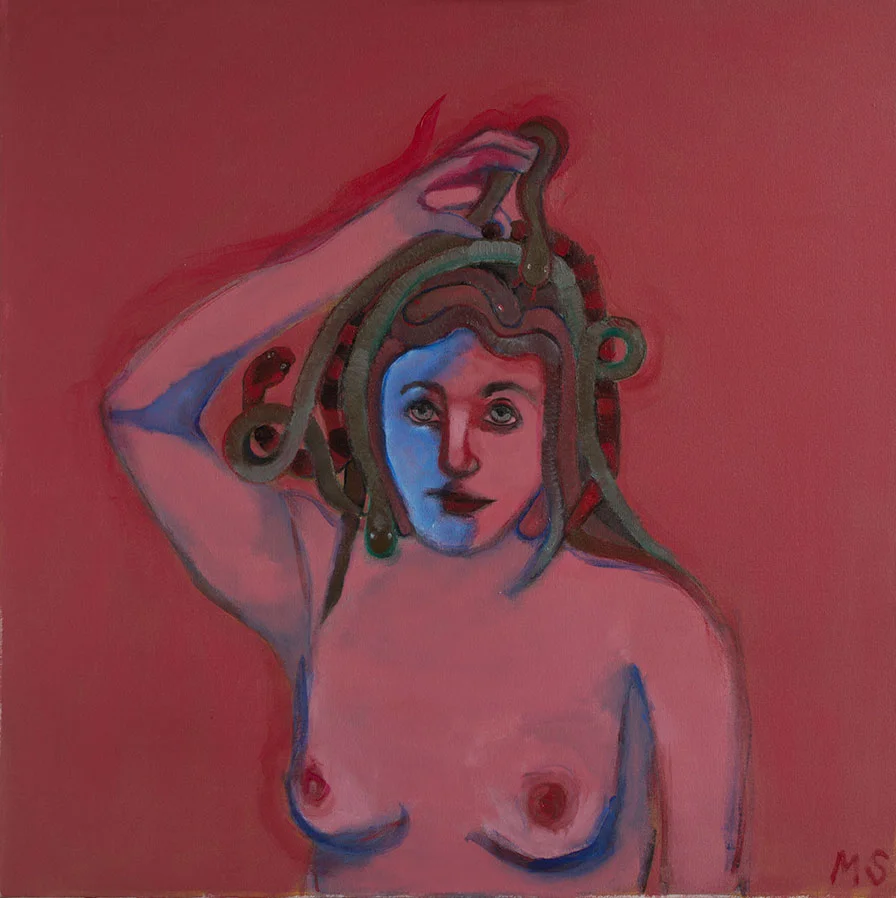 Medusa, Nymph, 44x44"
