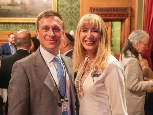 With Jeremy Gilley the founder of “Peace One Day” at ‘Vision of Hope’ event - House of Lords.