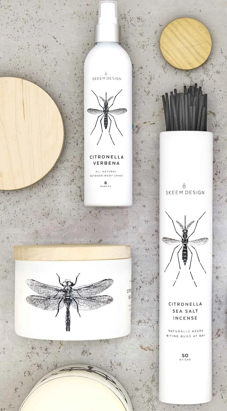 Citronella Incense & Spray Skeem Design