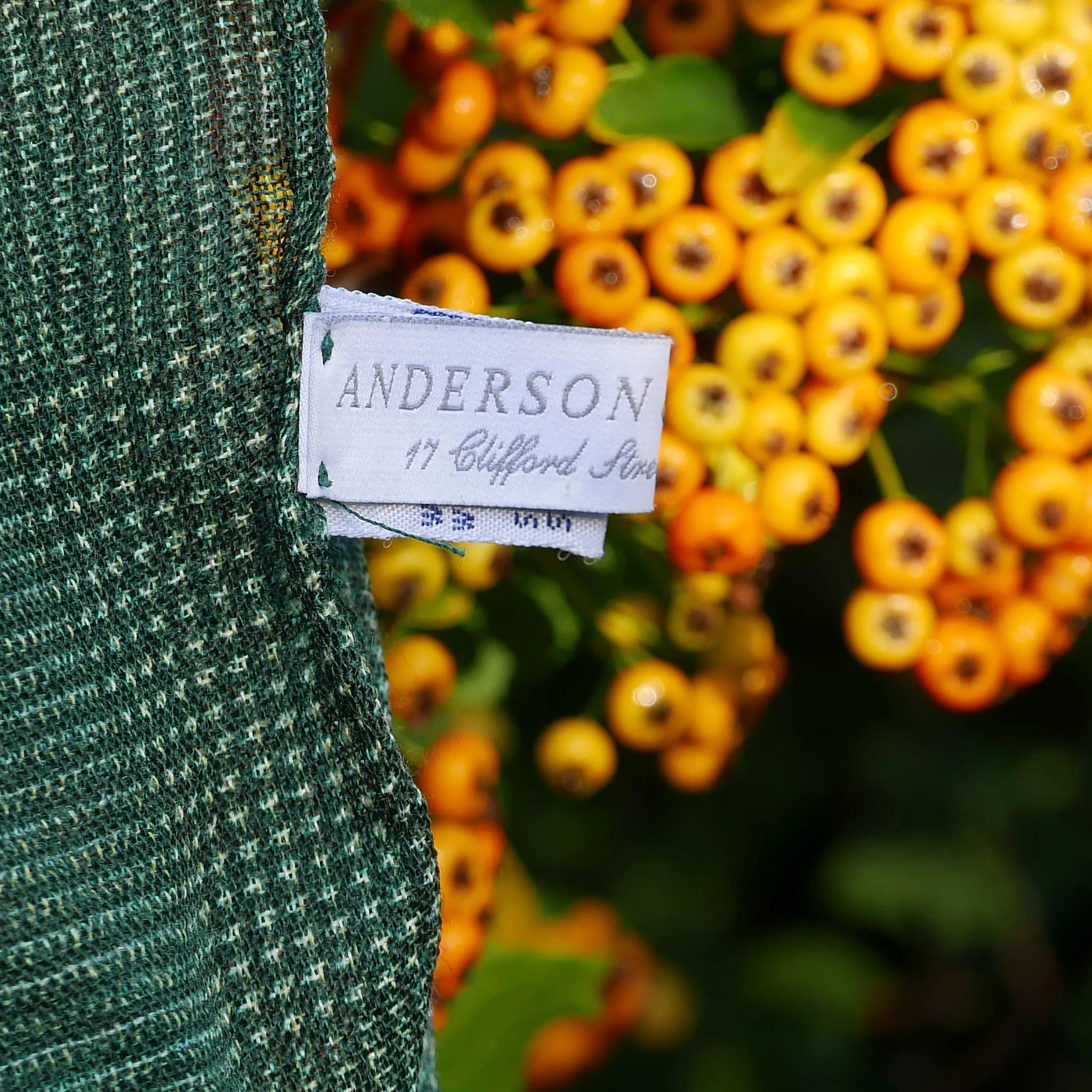 Anderson &amp; Sheppard Green Scarf