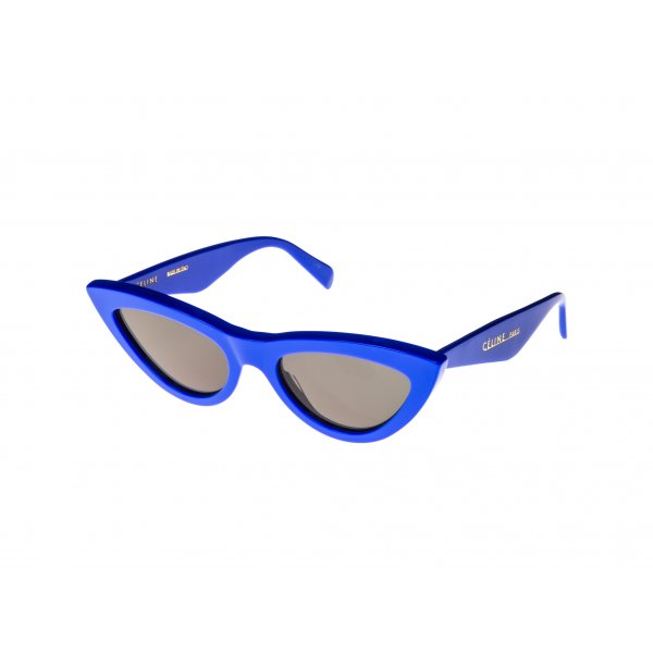 CELINE - CL40019I Sunglasses £290 COLOUR Electric Blue/Smoke Mirror Lenses CATEGORY SUN MATERIAL Acetate SHAPE Cat Eye